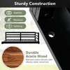 Gulches Patio Swings: Twin Size Country Daybed with 96-Inch Ropes, Brown/Black/White Finish - 4 of 4