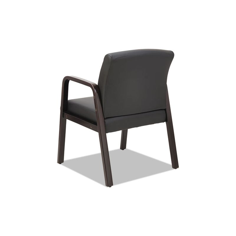 Alera Alera Reception Lounge WL Series Guest Chair, 24.21" x 24.8" x 32.67", Black Seat, Black Back, Espresso Base, 5 of 8