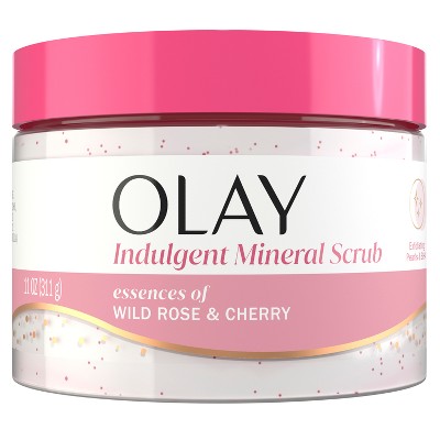 Olay Wild Rose & Cherry Indulgent Mineral Scrub - 11oz