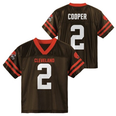 NFL Cleveland Browns Boys' Short Sleeve Cooper Jersey - XS