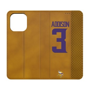 NFL Minnesota Vikings Players Game Tactic Folio Cell Phone Case for Apple iPhone - 1 of 4