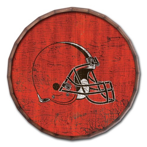 Evergreen Ultra-Thin Edgelight LED Wall Decor, Round, Cleveland Browns- 23  x 23 Inches Made In USA