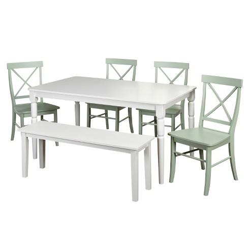 Target Marketing Sys Dining Table Set Mint Green