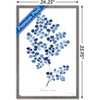 Trends International Jean Plout - Indigo Botanical Adiantum Assimle Framed Wall Poster Prints - 3 of 4