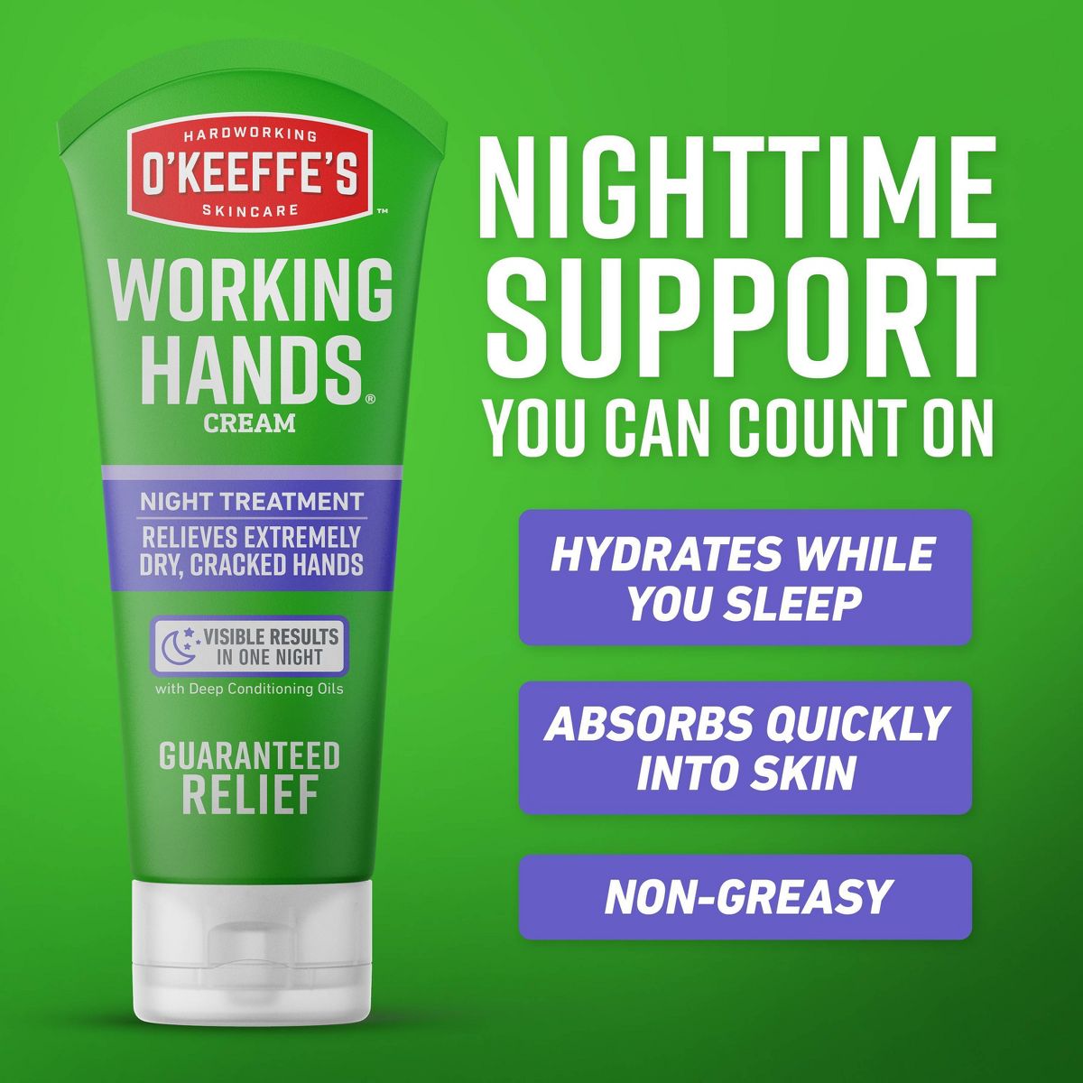 O'Keeffe's Working Hands Night Treatment Lotion - 14oz/2pk - thumbnail 6