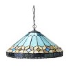 Chloe Lighting Nicholas Tiffany-Style Mission Stained Glass Ceiling Pendant 18" Height - 2 of 3