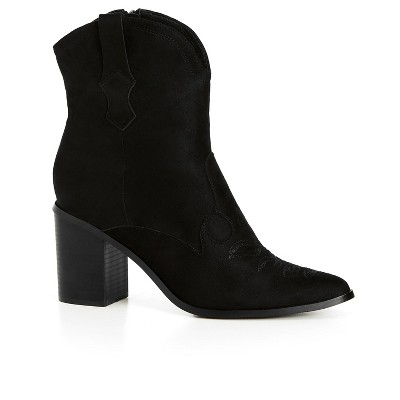 Women's Wide Fit Elodie Mid Boot - Black | City Chic : Target