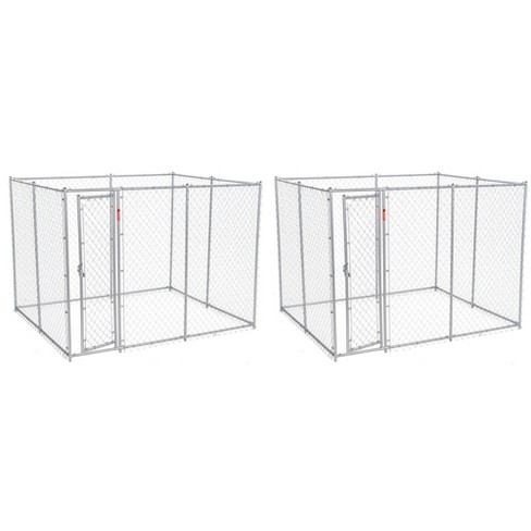 Lucky Dog 10 x 5 x 6" Heavy Duty Outdoor Chain Link Dog House Kennel (2 Pack) - image 1 of 4