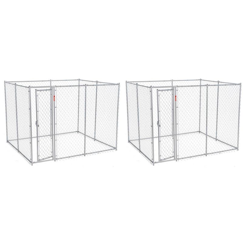 Lucky Dog 10 x 5 x 6" Heavy Duty Outdoor Chain Link Dog House Kennel (2 Pack), 1 of 7