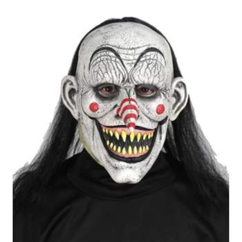 Seasonal Visions Mens Scary Chatters the Clown Costume Mask -  - White