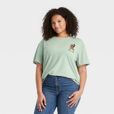 Women's Disney Princess Tiana Short Sleeve Graphic T-Shirt - Green