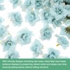 Unique Bargains Silk Rose Artificial Flower Heads - 2 of 4