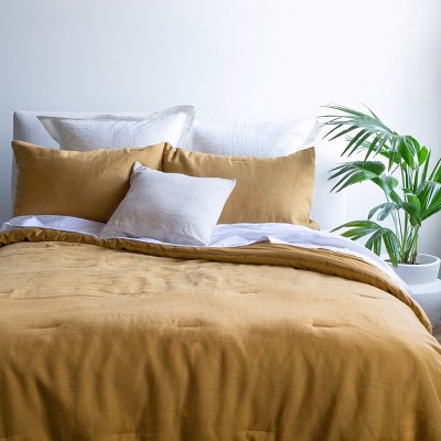 Honey Twin Reversible Cotton Down Alternative Comforter Set