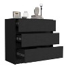 CAVINAS 3 Drawer Dresser,Modern Chest of Drawers,Particle Board Finish Dresser with Spacious Storage for Bedroom,Entryway - 2 of 4