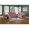 Velvet Manual Recliner Chair with Tufted Cushion Back & Pillow Top Arms - 3 of 4