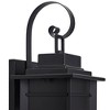 Franklin Iron Works Rustic Farmhouse Outdoor Wall Light Fixture Black 4-Light 21 1/2" Clear Glass Shade for Exterior Barn Deck House Porch Yard Patio - 3 of 4