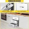 Heavy-Duty Stainless Steel Outdoor Kitchen Drawer Unit, Triple Drawer Storage for BBQ Island, Outdoor Grill Station, or Backyard Cabinet, Rustproof - 4 of 4