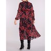 Women's V-Neck Long Sleeve Tiered Maxi Dress | Motherhood Maternity - 2 of 4
