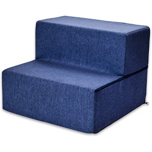 Best Pet Supplies Foldable Foam Steps for Cats and Dogs - 2-Steps (16" x 16" x 12") - 1 of 4