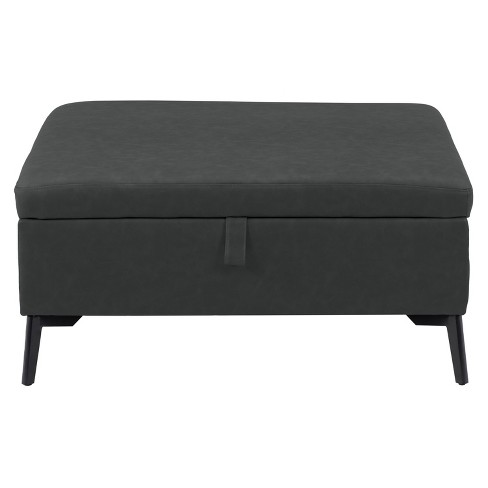 Black ottoman hot sale target