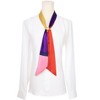 INSPIRE CHIC Women's Striped Printed Skinny Long Satin Silky Neck Scarves 1Pc - 2 of 4