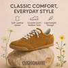 CUSHIONAIRE Tick Tock Women's Genuine Leather Lace-Up Casual Sneaker – Retro-Inspired Walking Shoe with Gum Rubber Outsole, Cushioned Arch Support - 4 of 4