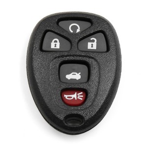 Unique Bargains New 5 Buttons Key Fob Remote Control Case Shell Replacement OUC60270 for Chevrolet Impala 2006-2009 Black 1 Pc - 1 of 3