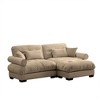 NicBex Couches for Living Room Oversized 2-Seater Sofa Couch Comfort Velvet Upholstered Sofa With Pillows and Bolstered Armrests for Bedroom - 4 of 4