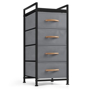 Oumilen 4 Tier Drawer Closet Organizer Tower Clothing Storage Drawers, Gray - 1 of 1