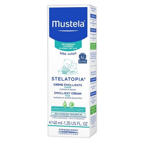 Mustela Stelatopia Emollient Baby Face Cream For Eczema Prone Skin Fragrance Free 1 35 Fl Oz Target