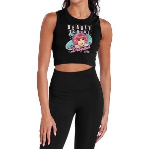 Women's Grease Beauty School Dropout Sleeveless Crop Top Tank - 1 of 4