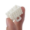 Unique Bargains Women Fashion Pearl Mini Hair Clip Pearl Oval Hairdo Clips 6 Pcs - 3 of 4