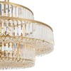 Stiffel Soft Gold Chandelier Lighting 32" Wide Modern 3-Tier Frame Clear Crystal 16-Light Fixture for Dining Room House Entryway - 3 of 4
