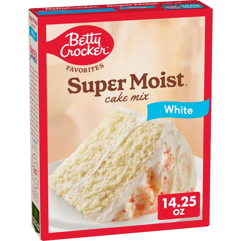Betty Crocker White Super Moist Cake Mix - 14.25oz, 1 of 12