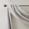 TopComfy Curtain Panels Twisted Tab Voile Sheer Curtain Pair Soft Lightweight Voile Drapes Transparent Curtain for Home, Gray, 2.95"*9.84"*7.87" - 3 of 4