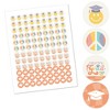 Big Dot of Happiness Groovy Grad - Hippie Graduation Party Round Candy Sticker Favors - Labels Fits Chocolate Candy (1 sheet of 108) - 2 of 4