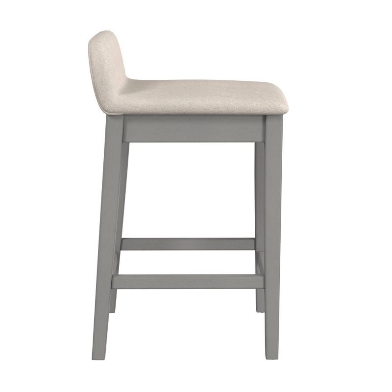 26.25&#34; Maydena Non Swivel Counter Height Barstool Beige - Hillsdale Furniture, 6 of 14