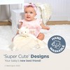 Bearington Baby Lil' Alma Snuggler, 15 Inch White Llama Plush Stuffed Animal Security Blanket Lovey for Babies - 3 of 4