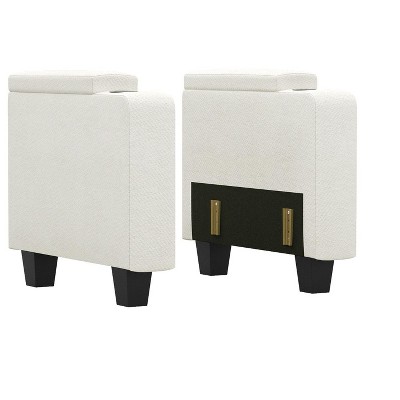 Belffin Fabric Modular Sectional Couch Armrests with Cup Holder, Modular Sofa Side Part for Sectional Sofa Couch