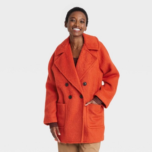 Orange hotsell peacoat women s