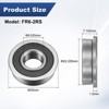 Unique Bargains Chrome Steel Durable Long-lasting Multipurpose Use Flanged Ball Bearing 10 3/8" x 7/8" x 9/32" - 3 of 4
