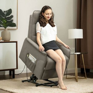 Resenkos Lift Chair for Seniors, Recliner with Remote, Side Pockets, Easy Assembly, Fabric Linen, - 1 of 4