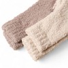 Alilang Women's 3-Pack Anti-Slip Fuzzy Grip Socks for Cozy Indoor Comfort - 3 of 4