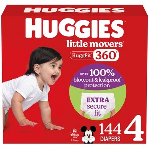 Huggies Little Movers HuggFit 360 Diapers - 1 of 4