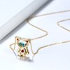Floating CZ Bear Earrings, Necklace, or Set Gold Plated Sterling Silver Ginger Lyne Collection - 3 of 4