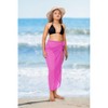 LA LEELA Women's Sarong Beachwear Pareo Wraps One Size Pink G176 - 2 of 4