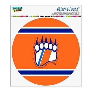 U.S. Coast Guard Academy Stripes Automotive Car Window Locker Circle Bumper Sticker - 1 of 4