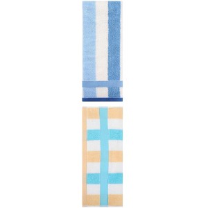 REGALWOVEN 2 Pack Cotton Soft Absorbent Striped Hand Towels for Bathroom 13" x 29" - 1 of 4