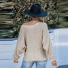 Women's Crochet Casual Sweater - Cupshe - 4 of 4