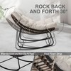 Dsvimoy Accent Chair Rocking Design Stylish Comfort for Living Room, Light Gray, 35.4"*47.2"*35.6" - 4 of 4